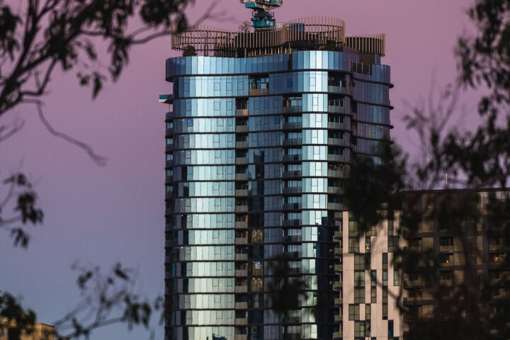 Sky Blue 35-1 on Clear UniQ-SHade Low-E IGU